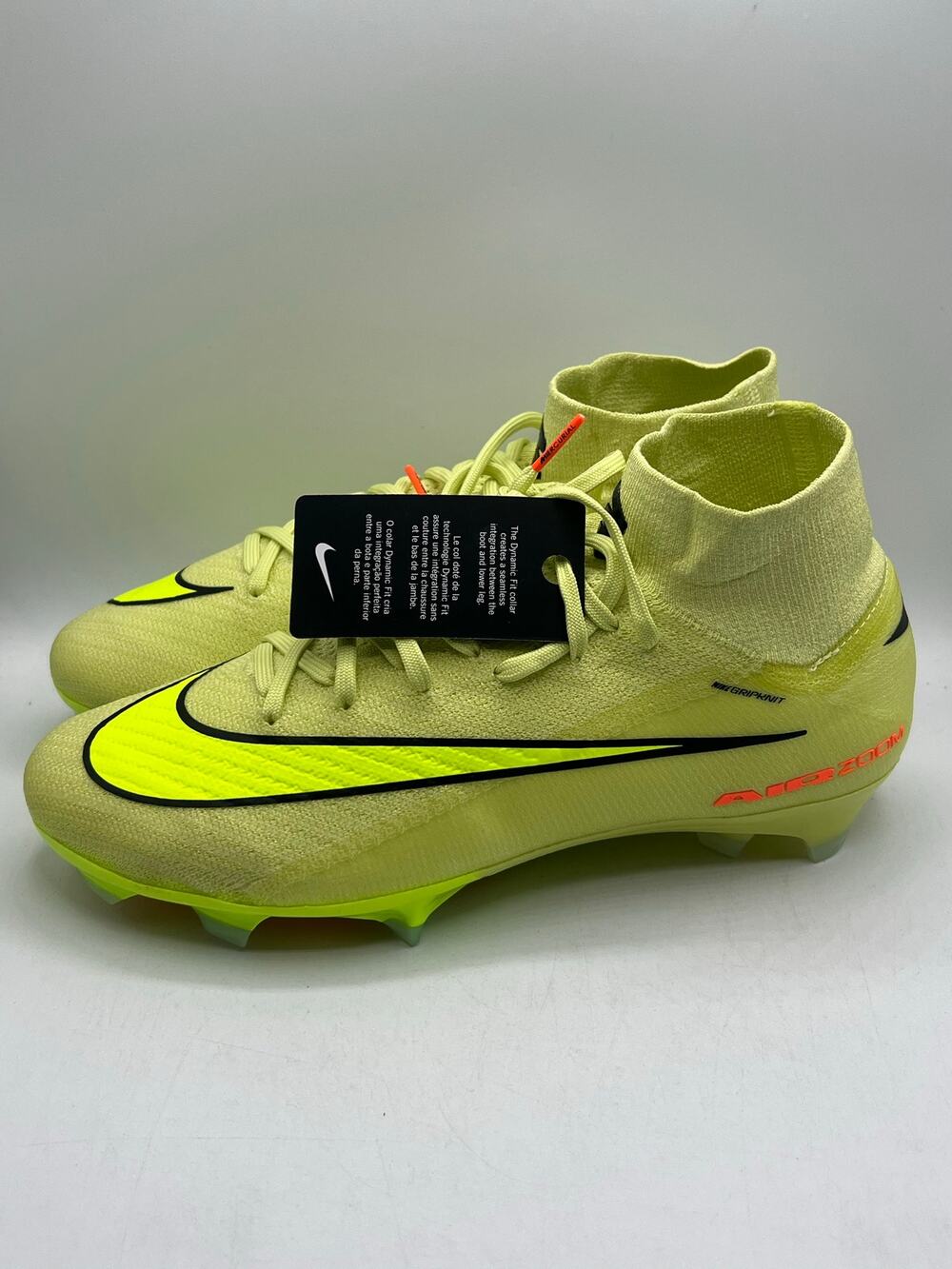 Nike Zoom Mercurial Superfly 10 Elite FG 'Limelight Hyper Crimson' size 7.5 mens